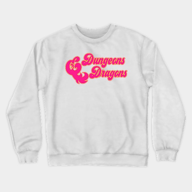 Bright Dungeons & Colorful Dragons Crewneck Sweatshirt by Riverlynn_Tavern